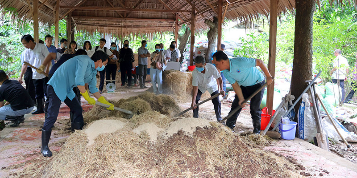 Nông dân học sản xuất phân hữu cơ, hướng đến nền nông nghiệp bền vững