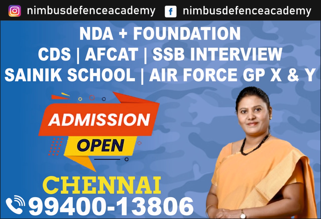 NDA Coaching Chennai - Nimbus Defence Academy